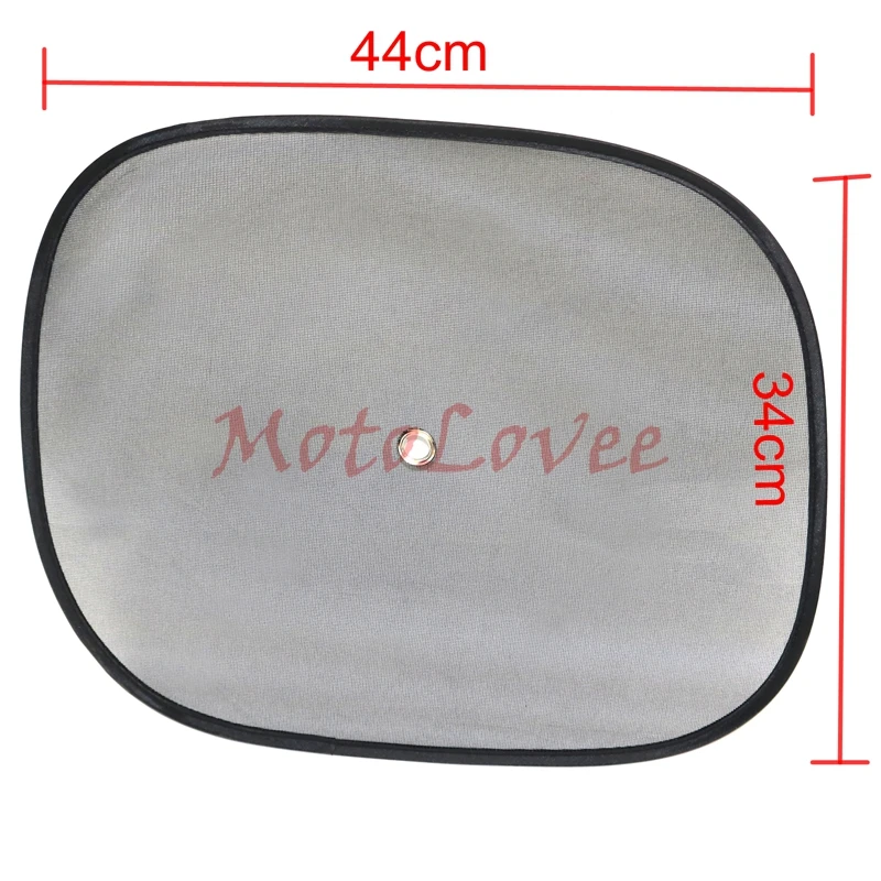 Motolovee 2 шт. автомобильные шторы солнцезащитный козырек черные УФ сетчатые