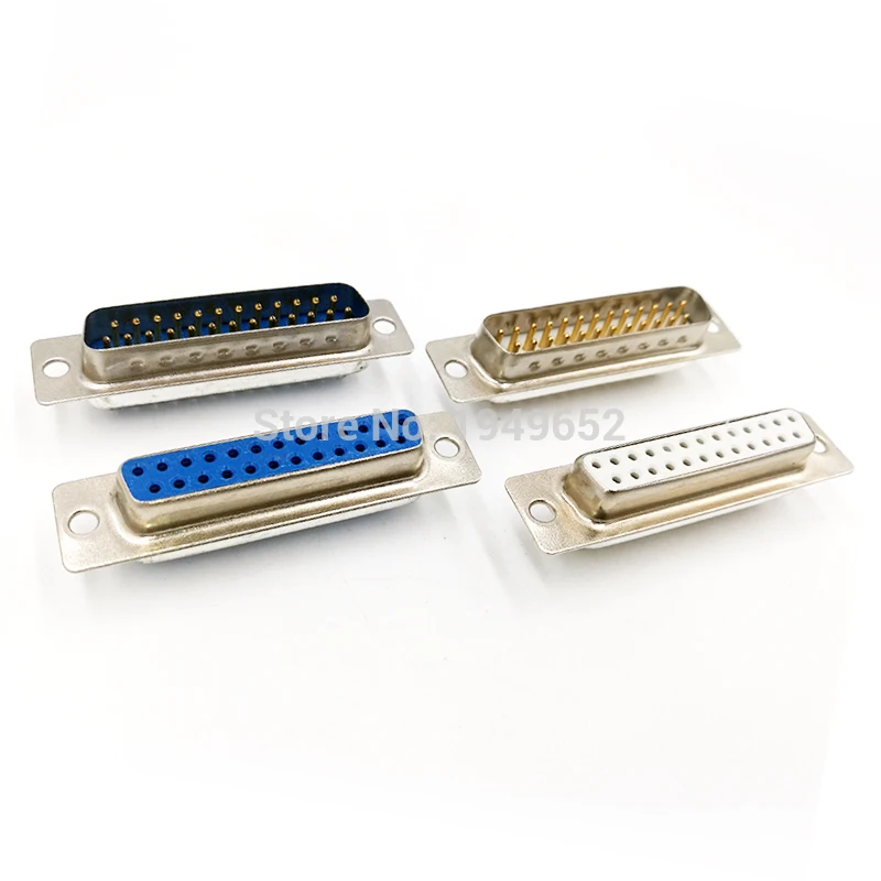 DB25 разъем для кабеля передачи данных штепсельный VGA 2 ряда 25 контактный гнездовой Мужской адаптер DP25|adapter