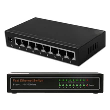 Камер Мгновенной Печати Mini 8 Порты и разъёмы сети гигабитный коммутатор 10/100/1000 Мбит/с Fast Ethernet коммутаторы Lan концентратор полный/полудуплекс