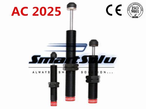 

free shipping 1pcs AC2025 M20x1.5 Pneumatic Hydraulic Shock Absorber Damper 25mm stroke