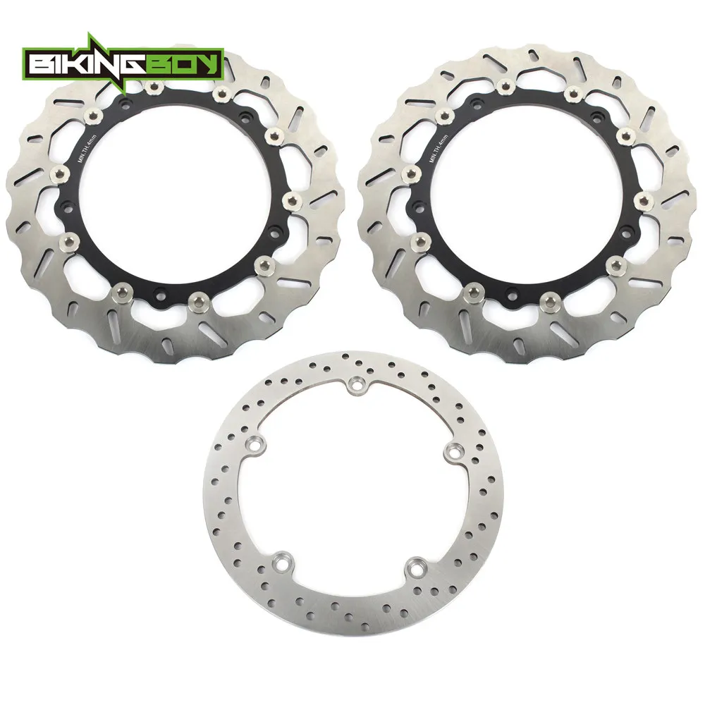 

BIKINGBOY Front Rear Brake Discs Rotors Disks R1100S R1150 R RS RT HP2 K1200 GT LT R RS R1200 ST R S RT F800 S ST R850 R RT R900