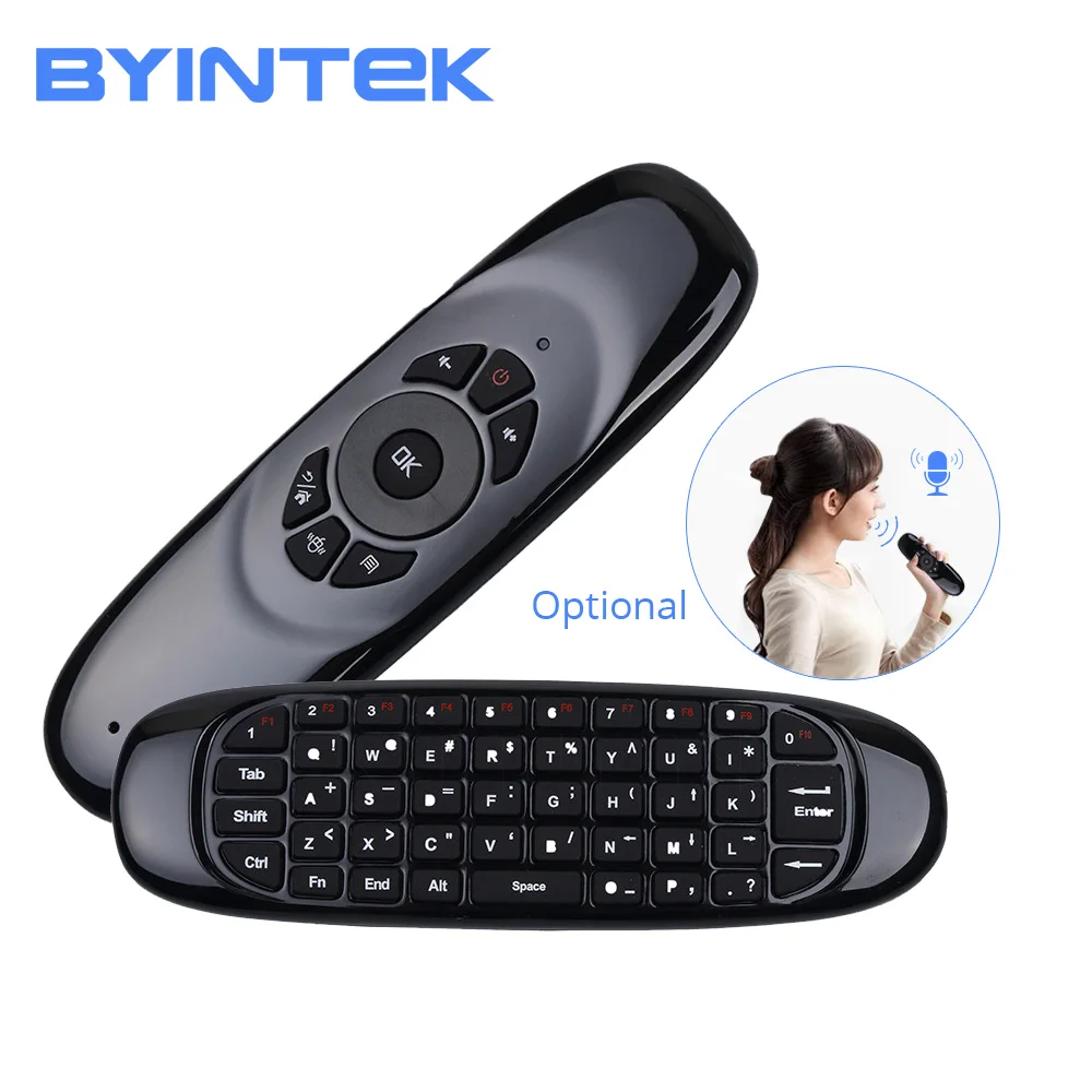  Fly for Wireless air mouse Game Keyboard Rechargeable 2.4GHz Universal Smart Controle Remote for BY