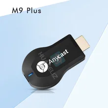 Портативный AnyCast M9 Plus 1080P беспроводной Wi-Fi дисплей ТВ Ключ Приемник концентратор tv Stick DLNA Miracast для телефонов планшеты ПК