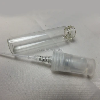 

3ML 3CC Glass Vial Perfume Spray Atomizer Small parfum Sample Bottles Glass Spray Perfume Tester Refillable Bottle, 100pcs/Lot