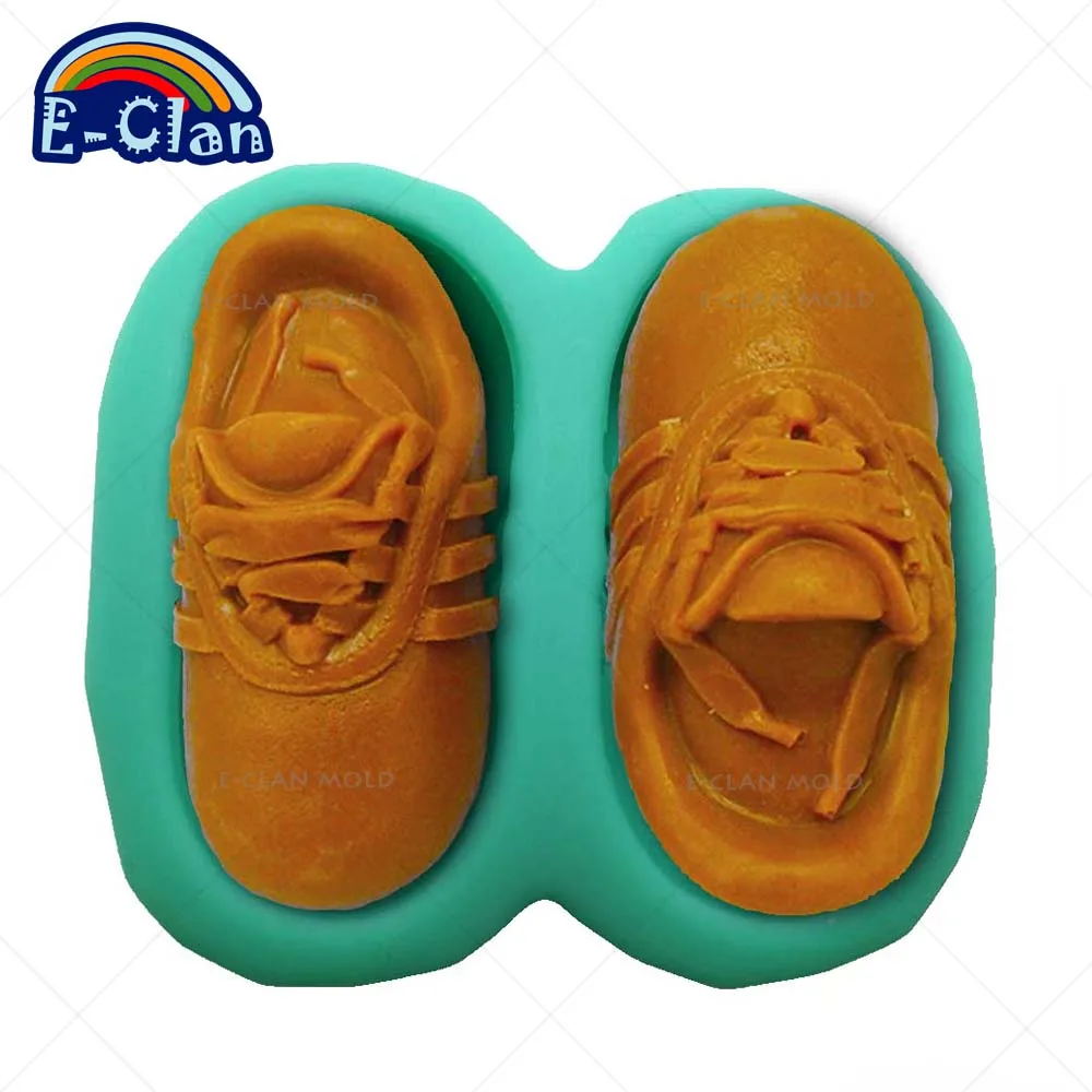 

New arrival DIY silicone molds for pudding jelly dessert chocolate mould sports shoes candle soap molds S0036XZ25