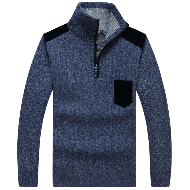 Qимидж Зимний высококачественный мужской свитер пальто мужские модные повседневные мужские свитера одежда свитера