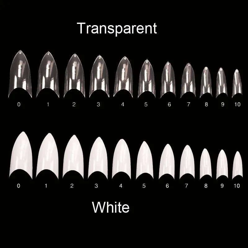 500 шт стилеты в форме точки французские накладные ногти прозрачные белые ногти акриловые УФ гель DIY ногти Советы профессиональные ногти инструменты