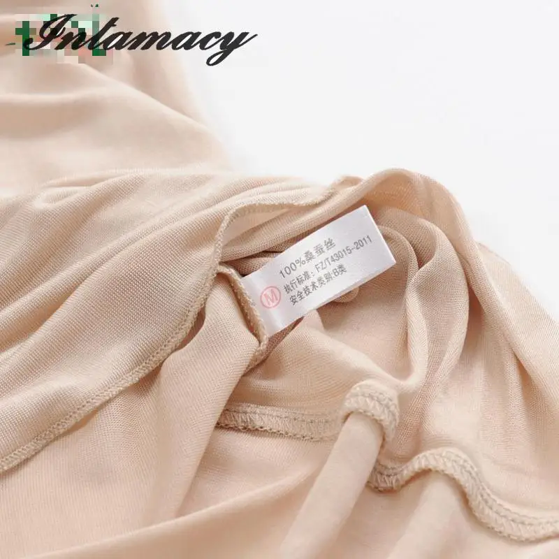 100% real Silk Sling Slip Bottom Dress ,Silk Petticoats Anti Lining Bottom Dress, Comfortable sexy breathable Nightgown