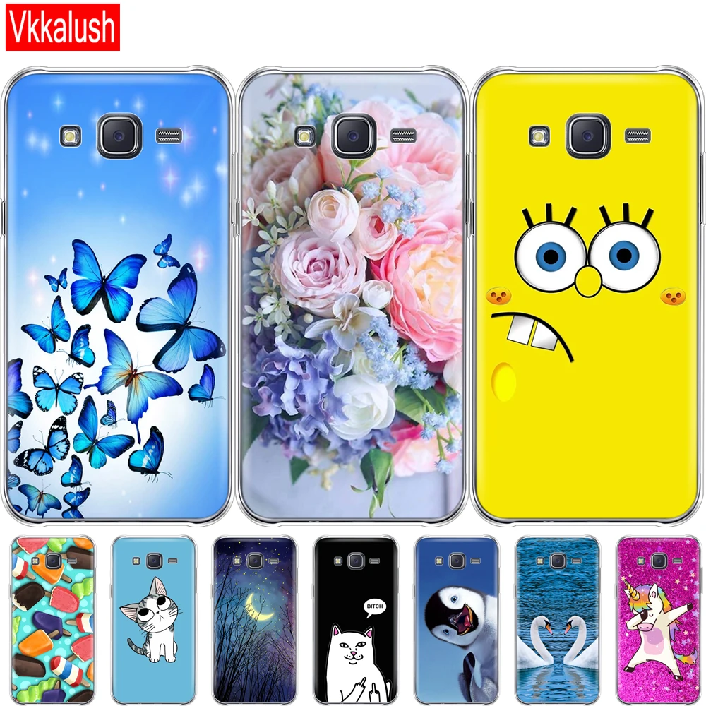 

Soft TPU Case For Samsung Galaxy J5 SM-J500F Silicon Phone Case for Samsung J5 2015 back cover 360 full protective coque