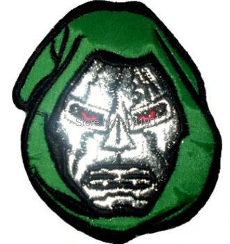 

Dr. Doom Face Avengers Marvel Comic Fantastic 4 Villain Embroidered Uniform Movie Iron On Patch Custome TRANSFER MOTIF APPLIQUE