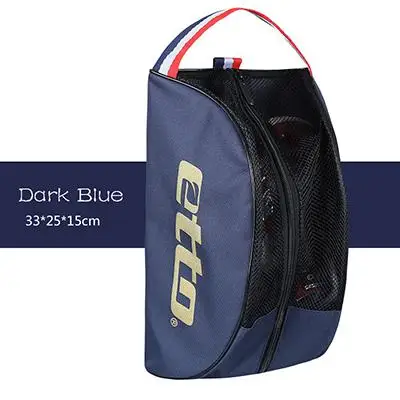 Professional 1 Pair Sports Shoes Storage Bag Men Women Easy To Carry Breathable Sneakers Bag For Sports Gym Travel HAB602 - Цвет: dark blue