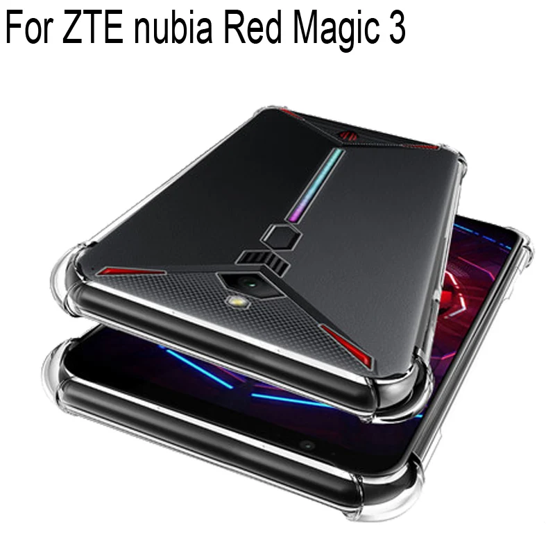 

Air Cushion Shockproof Case For ZTE Nubia Red Magic 3 NX629J Silicone Phone Cover Red Magic3 Red Magic3 shell cases housing