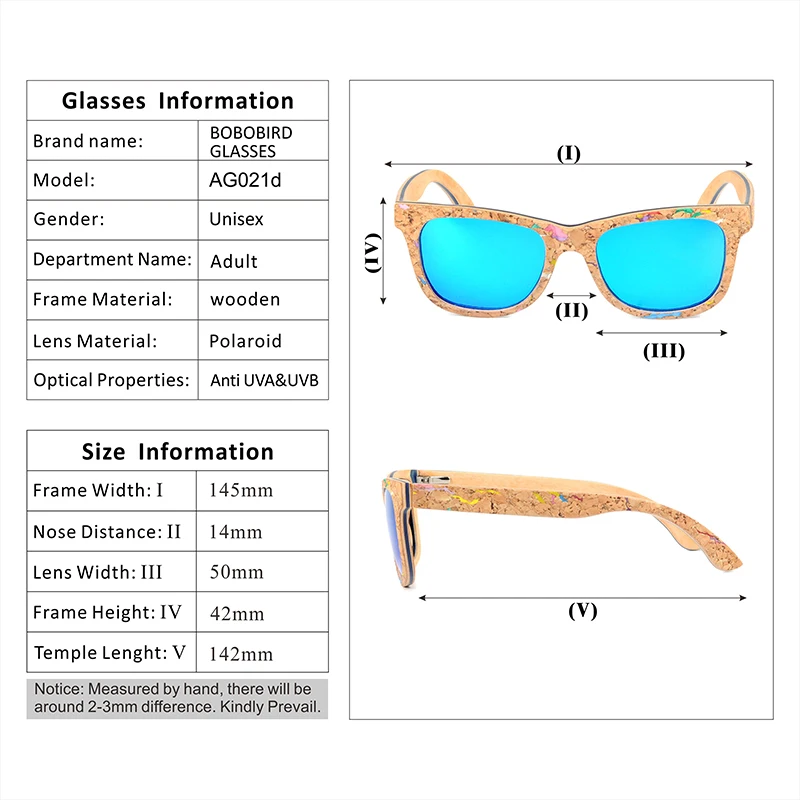 BOBO BIRD зеркальные деревянные солнцезащитные очки для мужчин, поляризованные цветные женские солнцезащитные очки oculos de sol feminino W-AG021