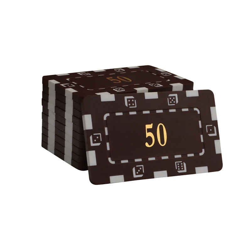 New High-quality Special Square Type Large Square Chip Set Chips Currency Hold'em With Custom Mahjong ABS Chips 32 g Poker Chips