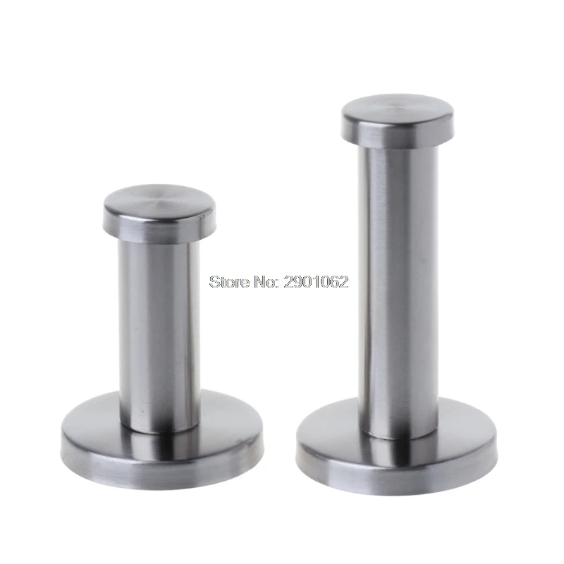 

2pcs Brushed Stainless Steel Bath Towel Single Super Heavy Duty Wall Mount Hooks J08 Drop shipping