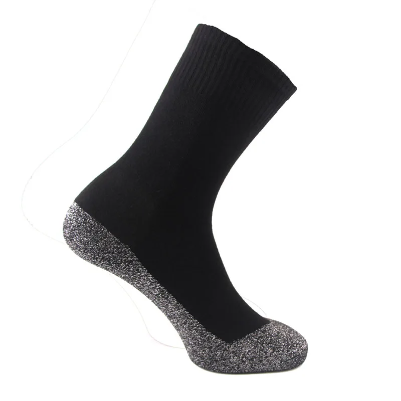 35 градусов термоноски набор из 1 пары алюминиевых волокон Супермягкие уникальные конечные Комфорт Носки для сохранения вашей ноги в тепле - Цвет: Silver