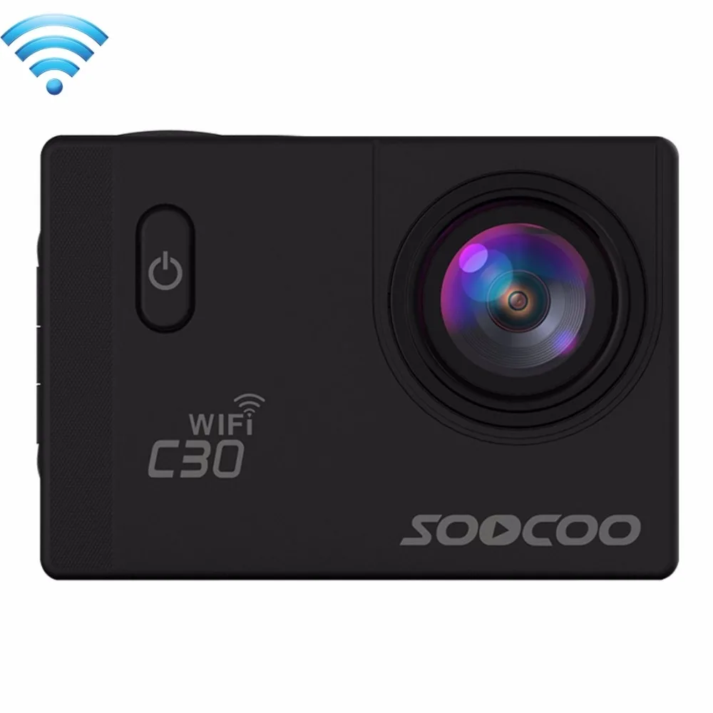 SOOCOO C30 2' экран 4K 170 градусов широкоугольный WiFi Спортивная экшн-камера видеокамера с водонепроницаемым корпусом чехол 1050 мАч