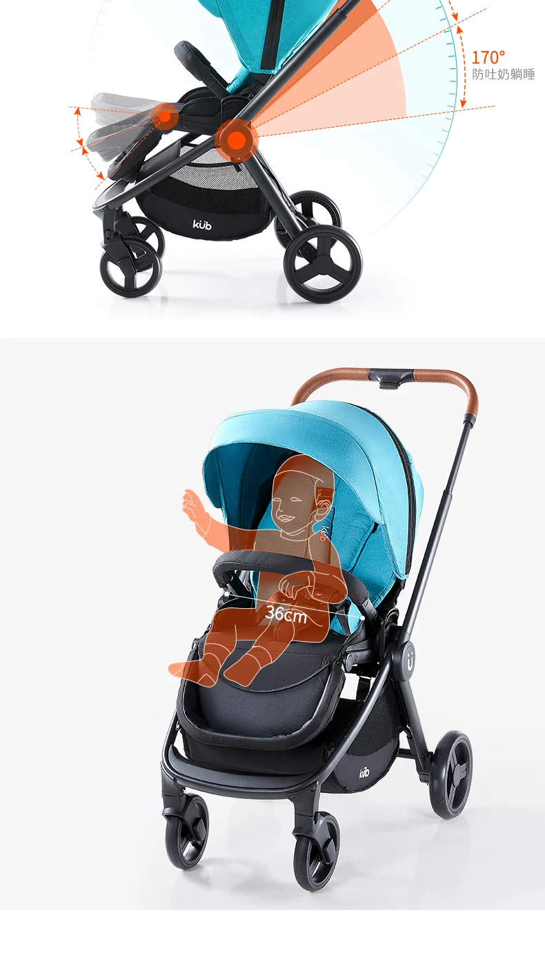 Carrinho de Bebê Multifuncional Leve Dobrável Pode Sentar Reclinável Alta Paisagem 11 High Quality Mamãe e Bebê