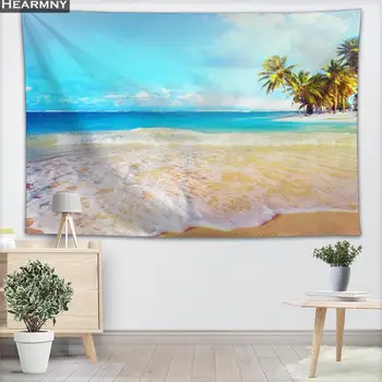 

Sea Beach Tapestry Wall Hanging Decor Christmas Wall Tapestry Show Piece For Home Decoration Camping Tent Travel Sleeping Pad