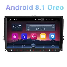 Pumpkin Car Multimedia Player 2 din 9 2GB RAM Car Radio GPS Android 8.1 Car Stereo No DVD Player For VW/Skoda/Golf/Volkswagen pumpkin 2 din 8 car radio android 8 0 gps navigation 4gb ram car stereo audio for vw skoda seat golf radio video player no dvd