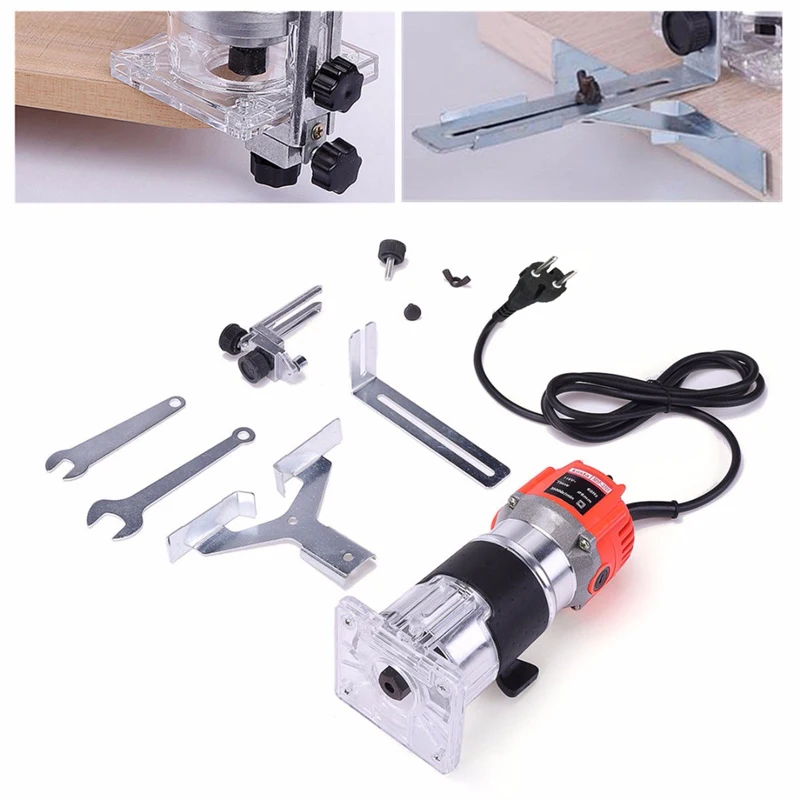 

450w 30000rpm Electric Hand Trimmer Wood Laminator Router Tools Set 220v Eu Plug