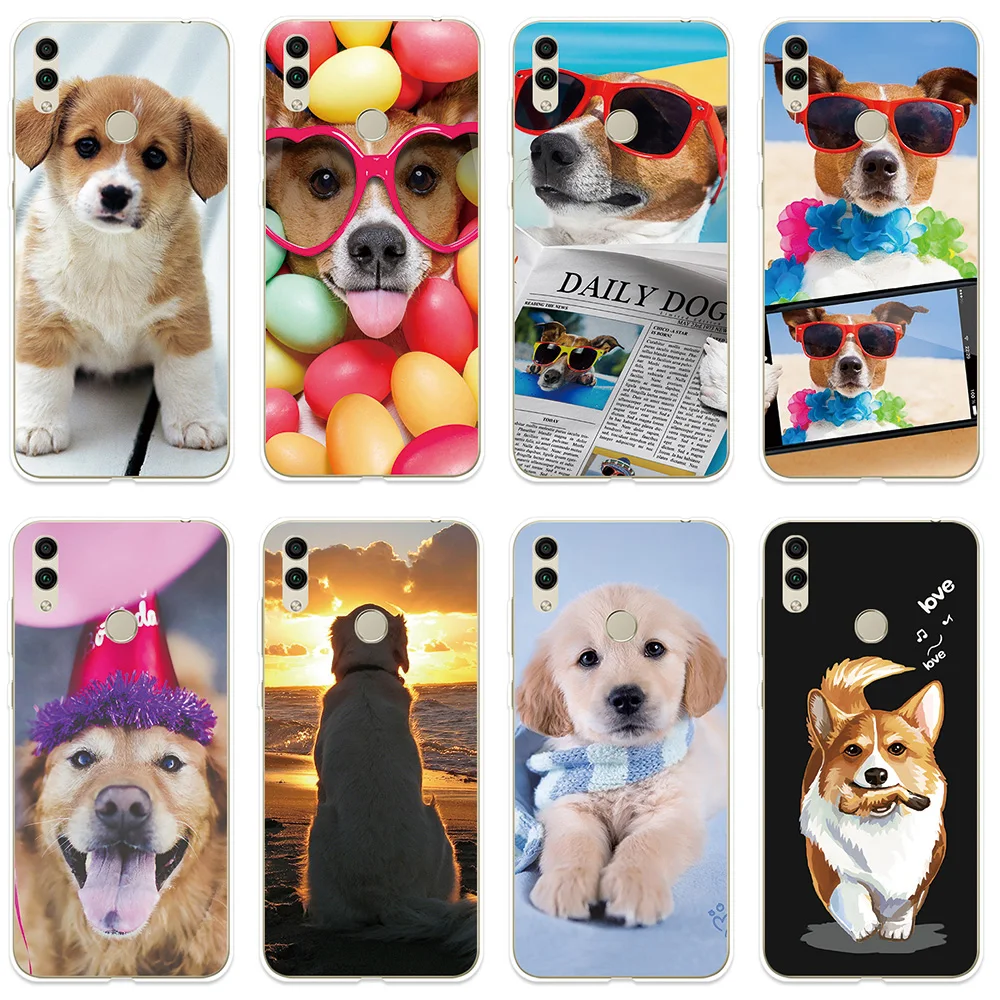 Phone Case for Huawei Honor 7A 8A Pro 7C 8C 7X 8X 7S 8S Cover Cute Pet Dog Patterned Fundas For 8 9 10 10i 20i Lite |