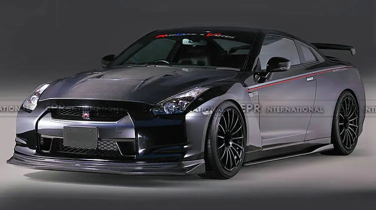 Скидка автомобиль-Стайлинг для Nissan R35 GTR углеродного Волокно VRS Стиль сбоку юбка под доска (для OEM сбоку юбка)