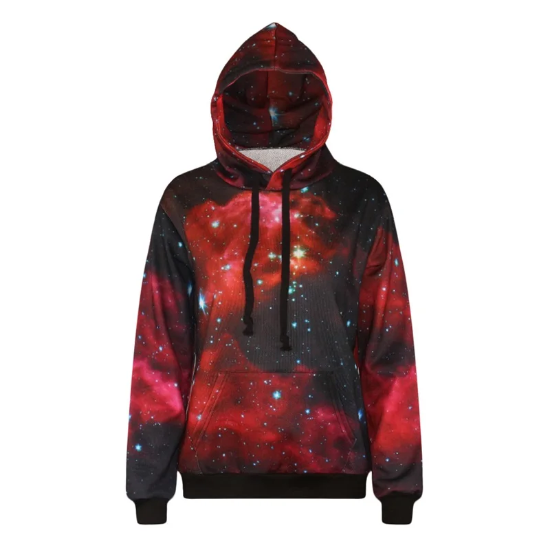 

New Stylish LUSH GALAXY UNISEX Pullover 3D Print Red Star Hip Hop Coat Casual Jersey Sportswear Top