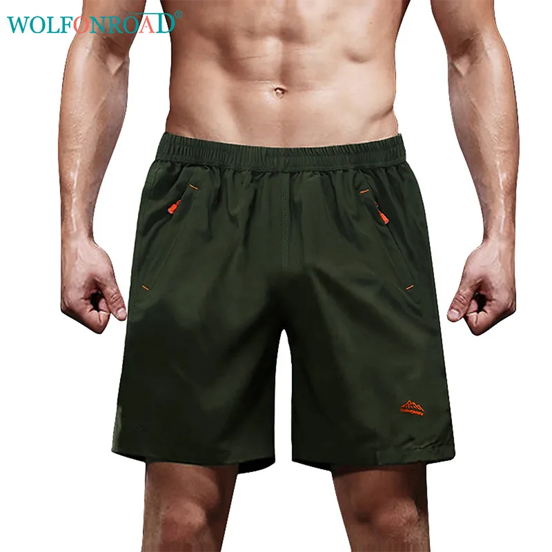 WOLFONROAN Men Shorts Outdoor Sport Hiking Running Men Short Summer
