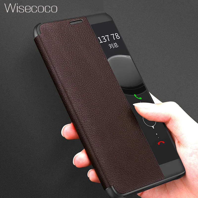 

Original P20pro Case For Huawei P20 Pro Smart View Flip Cover Mate 10 Pro Luxury Genuine Leather Official Huwei Mate10 Celular