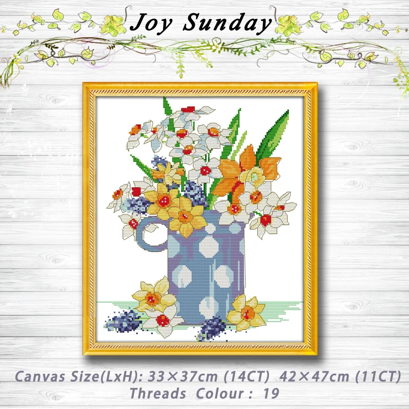 

Brilliant flower Patterns 14CT 11CT Counted Cross Stitch Sets embroidery set Needlework kit chinese cross stitch Home Decoration