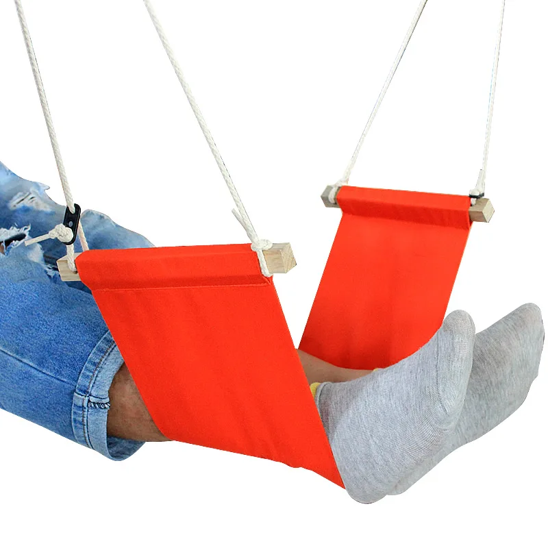 Portable desk footrest, leg rest hammock, make your work time very comfortable. Foot hammock