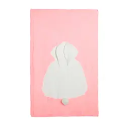 Детское милое мягкое теплое одеяло с кроликом детское банное полотенце