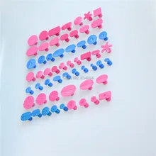 Авто тело безболезненное удаление вмятин набор инструментов Клей Съемник с Pro клей Съемник вкладки 57 шт. разный размер, форма для автомобиля вмятин