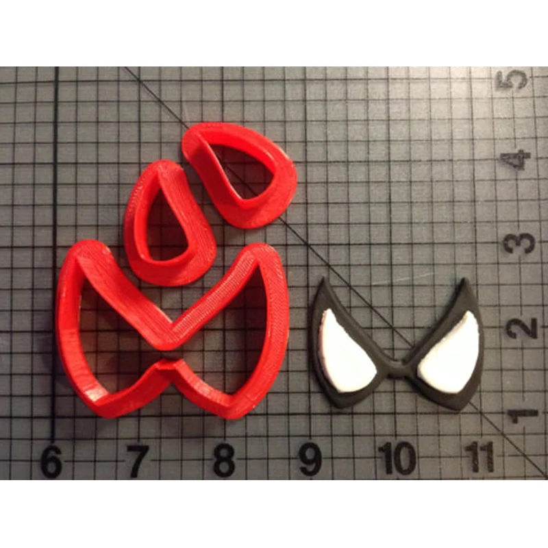 

Film Super Hero Spiderman Eyes Spider Cookie Cutter Set Cake Decorating Tool Custom Made 3D Printed Fondant Cupcake Top Mould