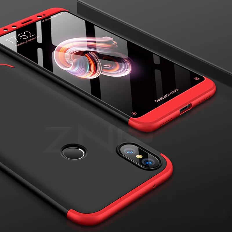 ZNP 360 градусов, ПК матовый защитный чехол для телефона для Xiaomi Mi A1 A2 Lite Полное покрытие противоударный корпус для Xiaomi Mi A2 Lite A1 чехол