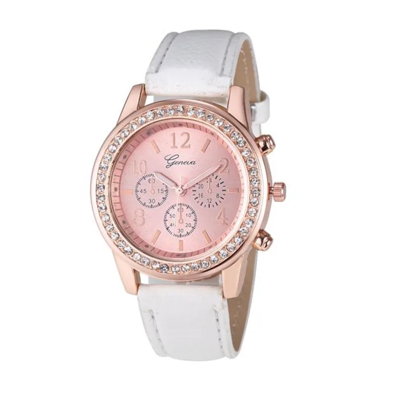 

Hot Luxury Geneva Brand fashion watch women ladies Rhinestone Stainless Steel dress quartz wrist watch Gift Clock Relogio #A