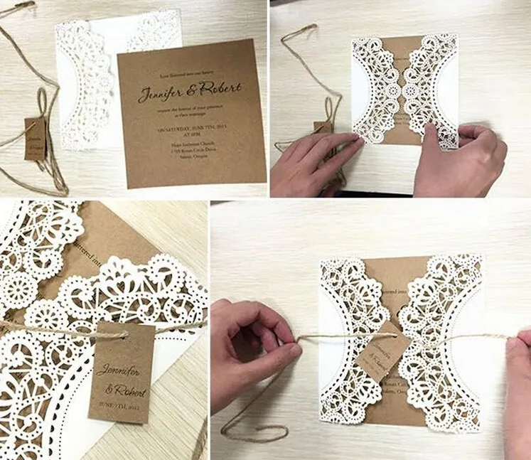 Vintage Wedding Invitation Cards