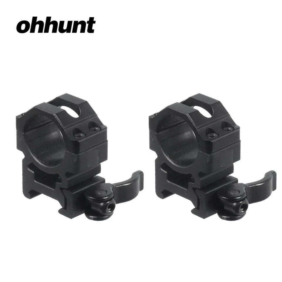

ohhunt 25.4mm 2PCs Medium Profile 20mm Picatinny Weaver QD Rings Tactical Hunting Scope Mounts Accessories