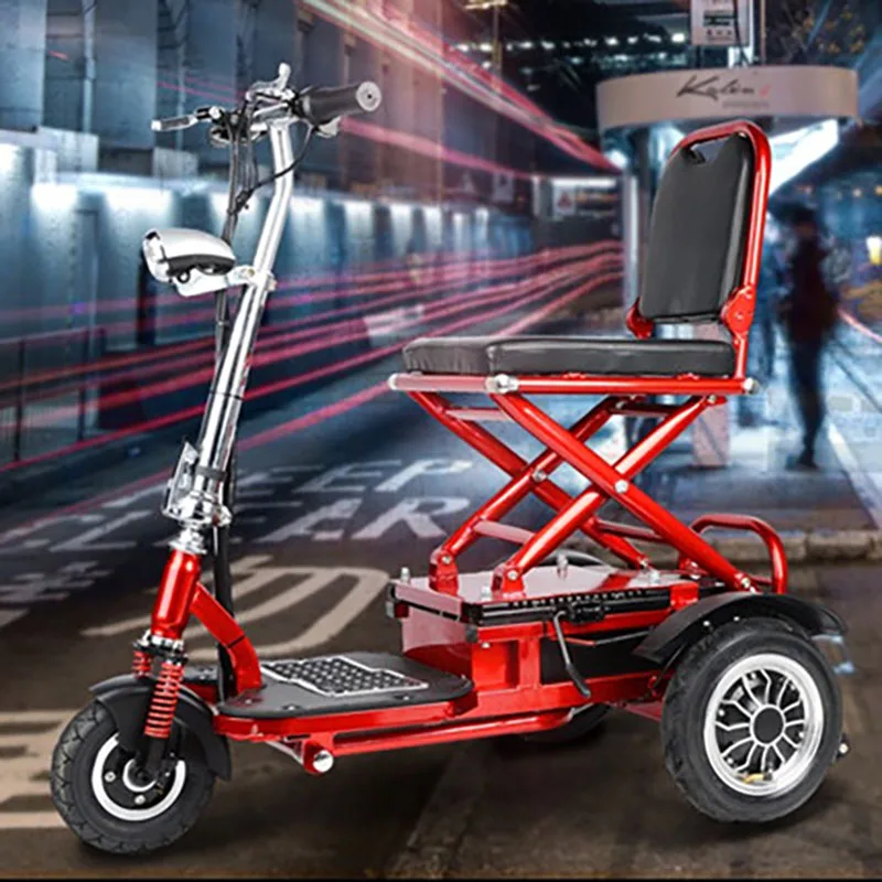 

Electric Scooter Foldable Tricycle Three Wheels Four Kinds 48v Lithium Battery 250w Light Portable for Men Women Elder