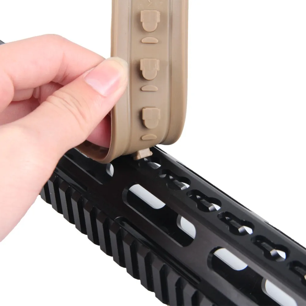 Keymod Rail Rubber Panel Soft Textured Covers Anti skip Tatical
