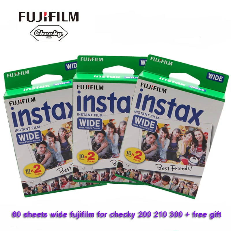 Prix pour D'origine Fujifilm Instax Instantanée Large Film 60 Blanc Feuilles Pour Polaroid mini caméra W300 200 210 100 500AF Prix pour D'origine Fujifilm Instax Instantanée Large Film 60 Blanc Feuilles Pour Polaroid mini caméra W300 200 210 100 500AF
