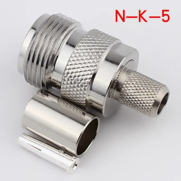 Radio frequency coaxial connector N K5 connector radio frequency