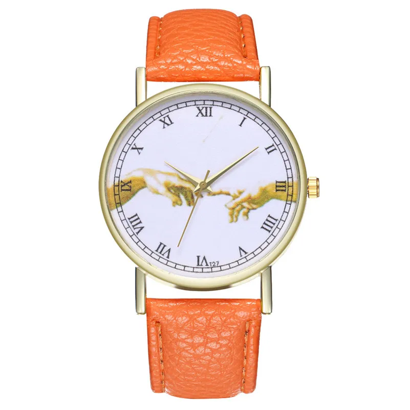 New Arrival, 2018 Watches Women fashion leather female watch vintage watch dress watches printed retro relogio reloj montre M23 (2)