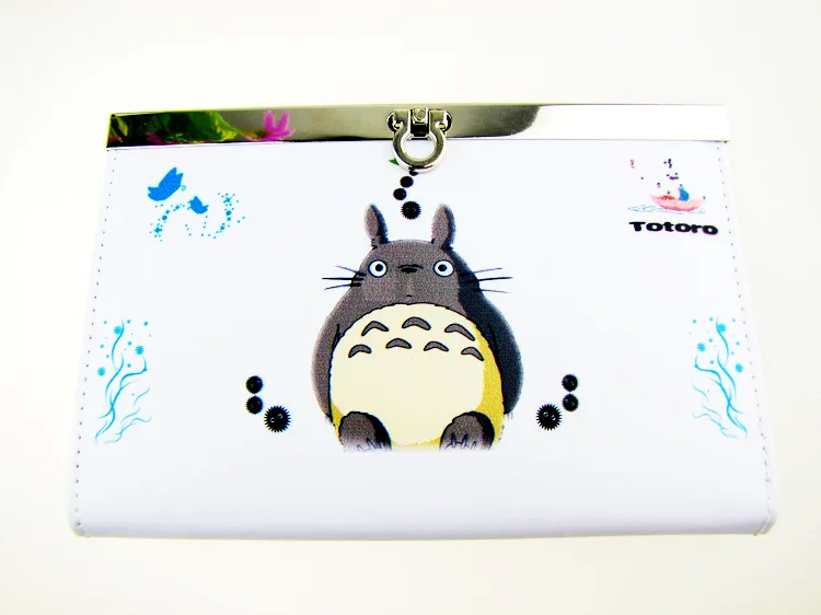 

New Arrival Single Relievo color printing Metal Hasp Long Candy Color Wallet Woman cute Cartoon Purse Totoro/Naroto billfold