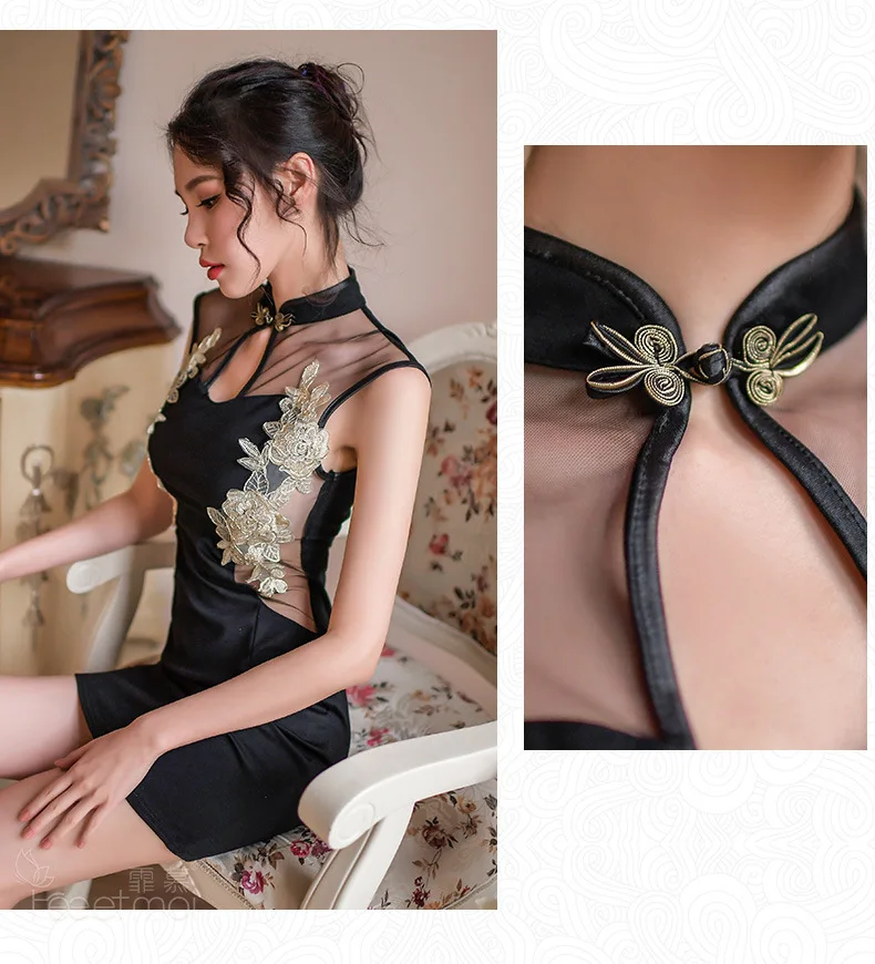 Сексуальные вечерние платья Cheongsam с вышивкой, женское нижнее белье, летнее традиционное китайское платье для женщин, мини платья для ночного клуба Qipao