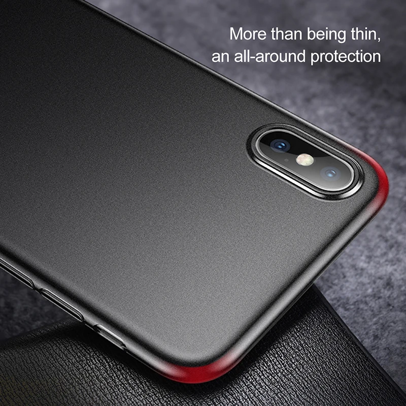 Baseus Роскошный чехол для iPhone 11 Pro Max 0,4 мм ультра тонкий PP Coque Fundas для iPhone X Xr Xs Max защитный чехол на заднюю панель