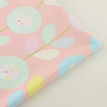 Хлопок Ткань твил розовый цветочный дизайн Tecido Ткань S Постельные принадлежности кукла quiting лоскутное Вышивание Костюмы Текстиль для дома