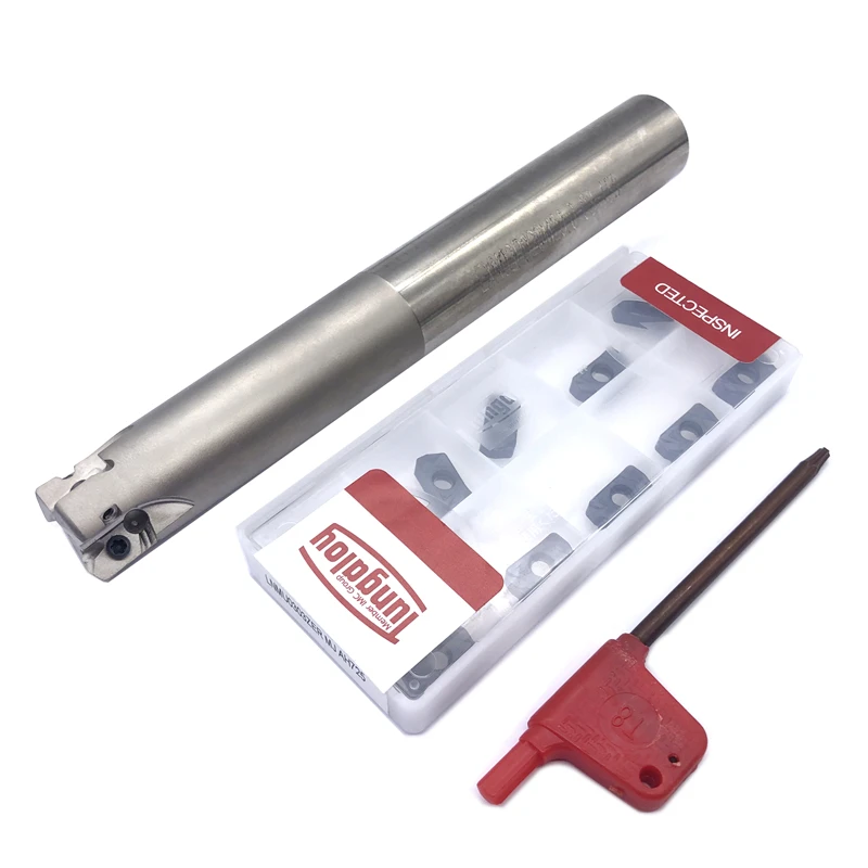 Ferramenta de Tornear Insert + 1 Milling pc Titular Torno Cnc 10 Pcs Lnmu0303zer mj Ah725