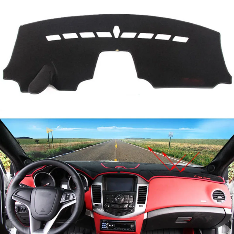 

Car dashboard Avoid light pad Instrument platform desk cover Mats Carpets Auto accessories for Chevrolet aveo 2011 - 2016